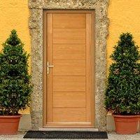 JBK Exterior Modern Cognac Oak Door & Frame Kit - Therm L