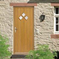 jbk exterior bordeaux oak door frame kit therm l tri glazing