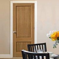 JBK River Oak Trent 2 Panel Door is 1/2 Hour Fire Rated and Prefinished