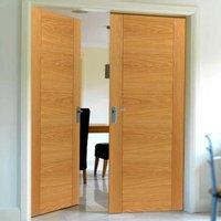 jbk tigris oak veneered door pair is pre finished