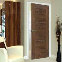 jb kind brisa mistral flush walnut veneered door with decorative groov ...