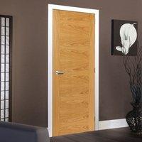 JB KIND Brisa Ostria Flush Oak Veneered Door is Pre-finished