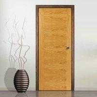 JB KIND Brisa Ostria Flush Oak Veneered Fire Door is Pre-finished and 30 Minute Fire Rated
