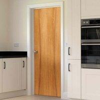 JBK Elements Arcos Flush Oak Veneered Door is Pre-finished