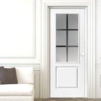 jbk faro white primed door with etched clear safety glass is 30 minute ...