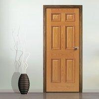 JBK Royale Traditional UOE16MN Oak Veneer Door is 1/2 Hour Fire Rated