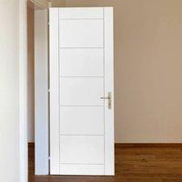 JB KIND Limelight Apollo White Primed Flush 1/2 Hour Fire Rated Door