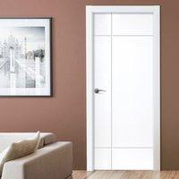 JB KIND Limelight Lyric Flush Fire Door is White Primed and 1/2 Hour Fire Rated