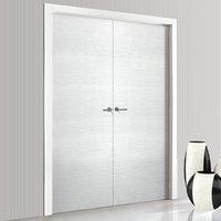 jbk ripple textured flush door pair