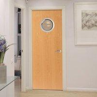 jbk porthole 1 beech door pre finished