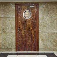 JBK Porthole 1 Walnut Door is Pre-Finished