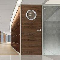 jbk porthole 1 fernor walnut veneer door is pre finished