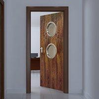 jbk porthole 2 walnut door is pre finished