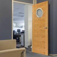 jbk porthole 1 brisa ostria oak door is pre finished