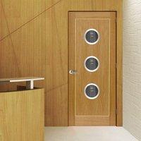 JBK Porthole 3 Roma Diana Oak Door is Pre-Finished