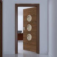 jbk porthole 3 fernor walnut veneer door is pre finished