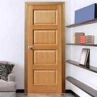 JBK Door Set Kit Oak Mersey 4 Panel Door