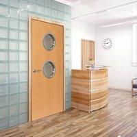 jbk porthole 2 beech door pre finished