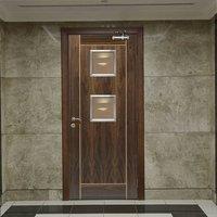 jbk square 2 vina walnut door with oak inlays is pre finished