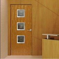 JBK Square 3 Oak Door, Pre-Finished