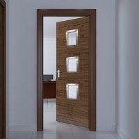 jbk square 3 fernor walnut veneer door is pre finished