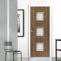 JBK Square 3 Eco Colour Mocha Soft Walnut Painted Door, Pre-finished