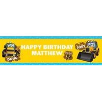 JCB Personalised Party Banner