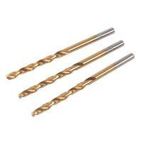 JCB HSS Tin Drill Bit (Dia)4mm (L)70mm Pack of 3