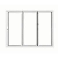 jci aluminium folding door set white right opening 2090 x 2690mm