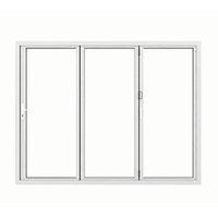 jci aluminium folding door set white left opening 2090 x 2090mm