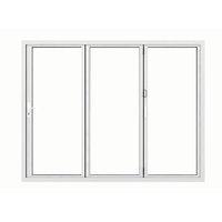 jci aluminium folding door set white right opening 2090 x 2390mm