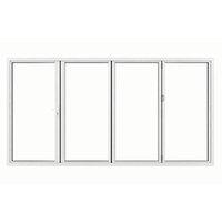 Jci Aluminium Folding Door Set White Right Opening 2090 x 3990mm