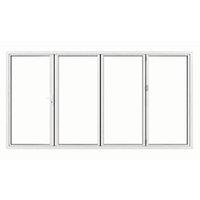 Jci Aluminium Folding Door Set White Right Opening 2090 x 3590mm