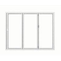 Jci Aluminium Folding Door Set White Left Opening 2090 x 2690mm