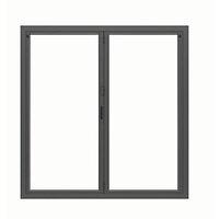 Jci Aluminium Folding Door Set Grey Right Opening 2090 x 1790mm