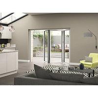 Jci Aluminium Folding Door Set White Left Opening 2090 x 2390mm