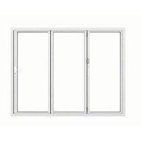 Jci Aluminium Folding Door Set White Left Opening 2090 x 2990mm