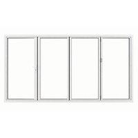 jci aluminium folding door set white left opening 2090 x 3590mm