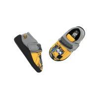 JCB boys yellow and grey joey character design hook and loop fasten sturdy slippers - Grey