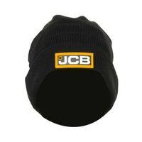JCB Black Knitted Hat One Size