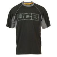 jcb black grey trentham t shirt large
