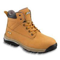 JCB Honey Nubuck Leather Steel Toe Cap Workmax Boots Size 7