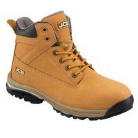 JCB Honey Nubuck Leather Steel Toe Cap Workmax Boots Size 6