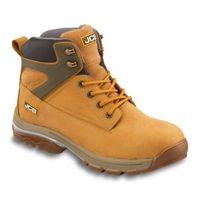 JCB Honey Nubuck Leather Steel Toe Cap Fast Track Boots Size 12