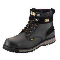 JCB Black Buffalo Leather Steel Toe Cap 5Cx Boots Size 12
