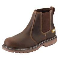 JCB Tan Soft Leather Steel Toe Cap Agmaster Pro Dealer Boots Size 12