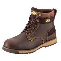 JCB Brown Soft Leather Steel Toe Cap 5Cx Boots Size 9