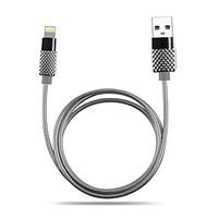 JDB Small Pineapple Strong Heavy Duty Metal Plated Spring Micro USB Data Sync Charger Lightning Cables 1m