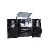 JDW Midi System with Turntable - Black