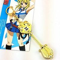 Jewelry Inspired by Fairy Tail Lucy Heartfilia Anime Cosplay Accessories Necklace Golden Alloy Male / Female